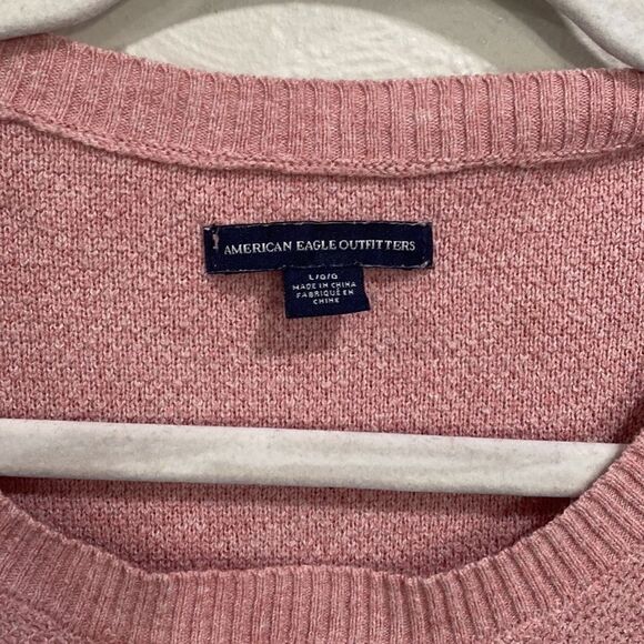 American eagle pink sweater size large - Picture 2 of 5